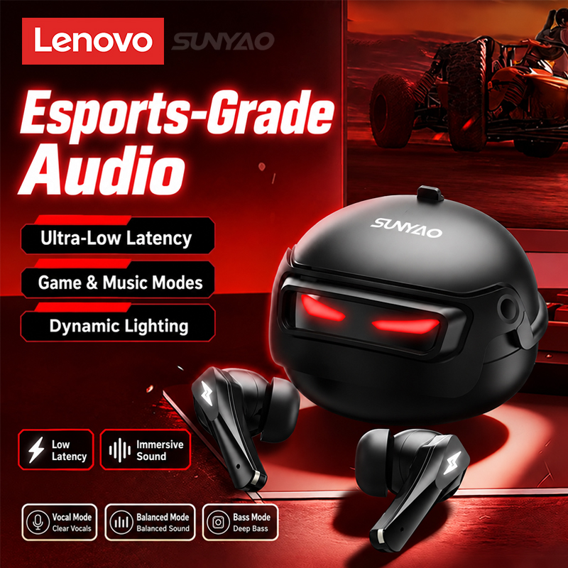 Earphones - Choice Lenovo GT101 Gaming Headset Wireless