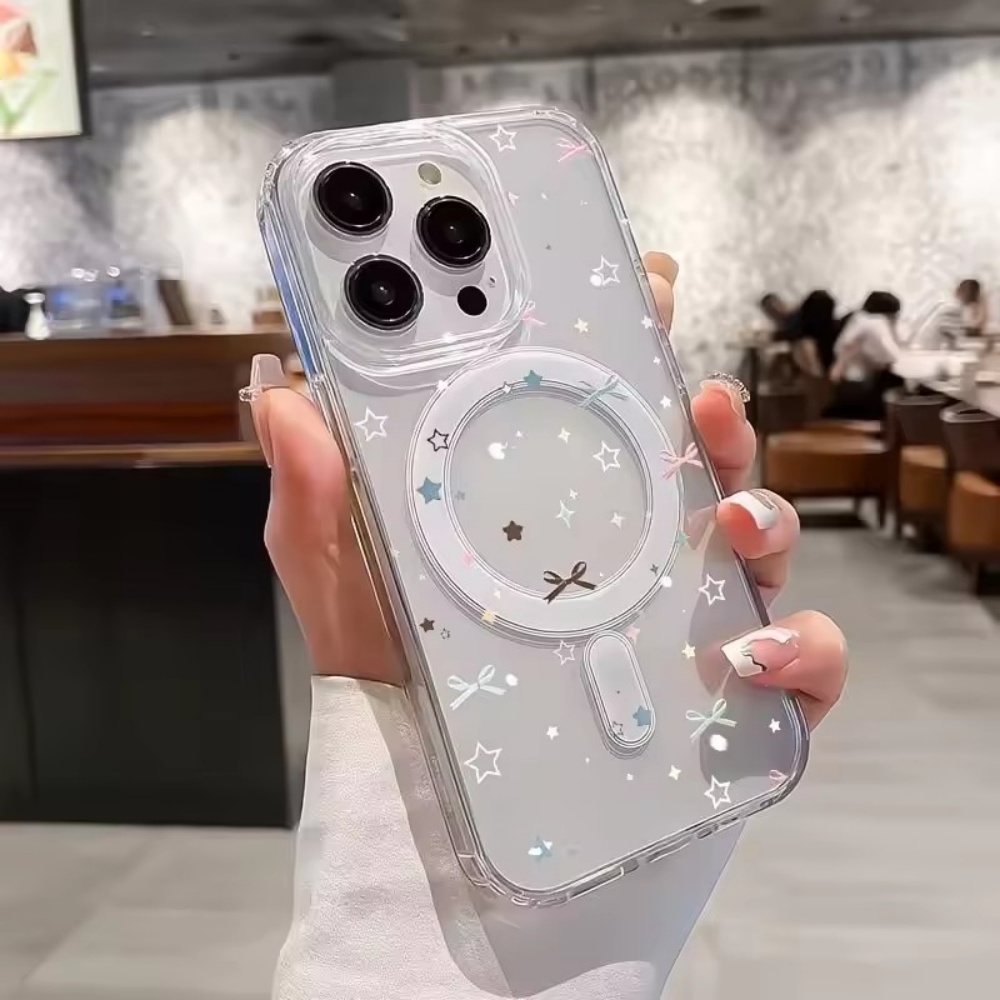 Star Bow Print Clear Phone Cas - đánh giá và giá Clear Shockproof Bumper Case