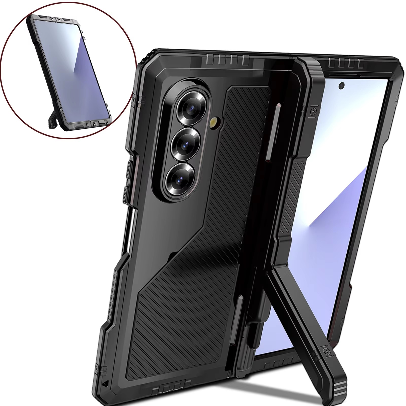 For Saumsung Z Fold 7 6 5 4 Mi - đánh giá và giá Heavy Duty 360 Full Body Protective Case